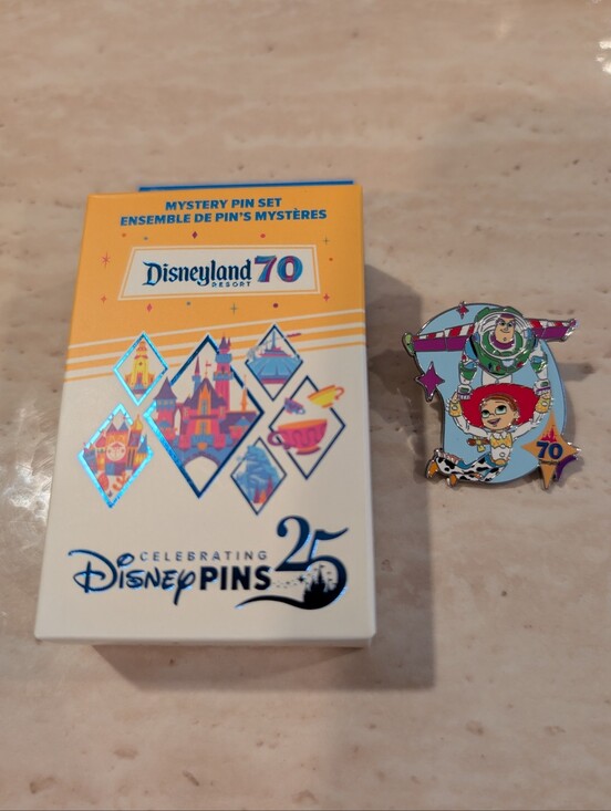 Disneyland Resort Other - Disneyland 70th Mystery Pin Set 2025 - Buzz and Jesse, Toy Story
